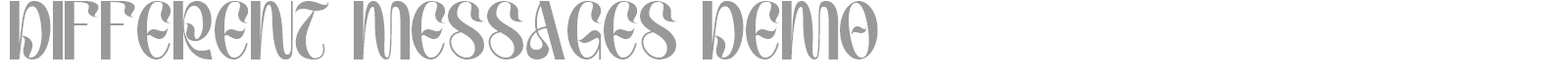 Different Messages font preview
